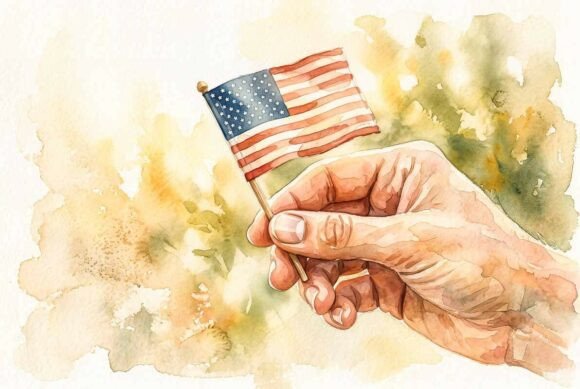 4th of July Patriotic Day: A Versatile, High-Resolution Flag Background for Real-World Celebrations