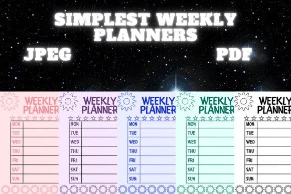 Best Simplest Weekly Planner Freebie 60: A Must-Have Tool for Organized Living