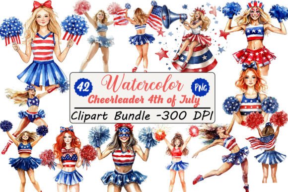 Enhance Your Creative Projects with Cheerleader Clipart and 4th of July Clipart