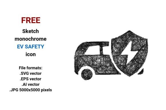 FREE Sketch EV Safety Icon