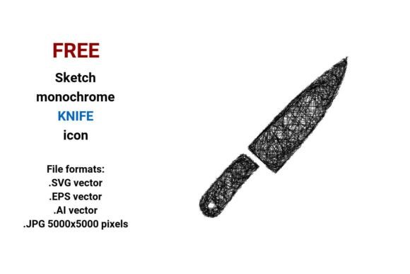 FREE Sketch Knife Icon – 4 File Formats & Uses in Design
