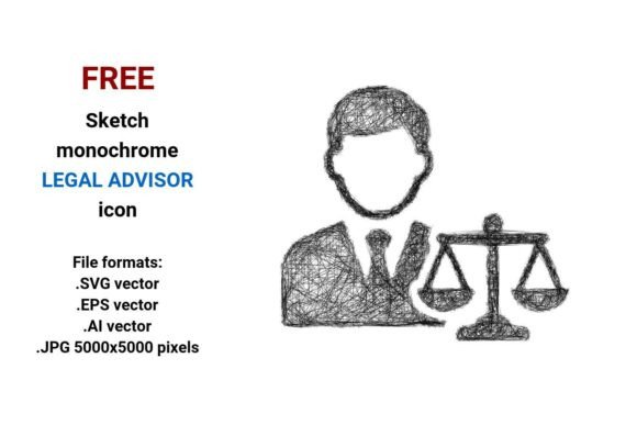 FREE Sketch Legal Advisor Icon: A Practical, Scalable Design Asset for Real-World Use