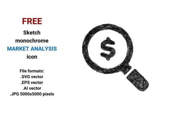 FREE Sketch Market Analysis Icon