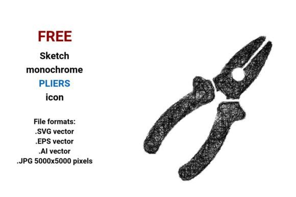 Free Sketch Pliers Icon