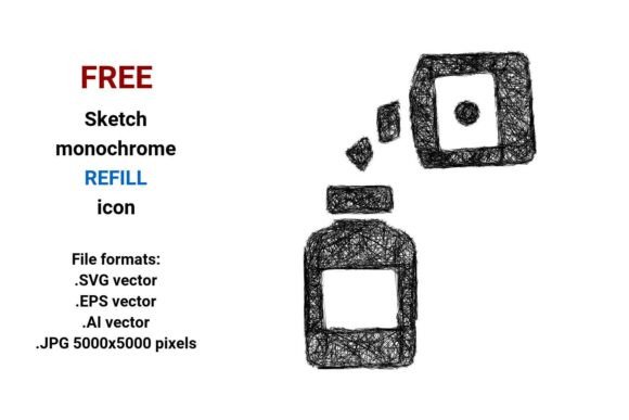 FREE Sketch Refill Icon: A Versatile Design Asset for Modern Projects