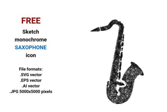 FREE Sketch Saxophone Icon: A Powerful Asset for Designers, Marketers, and Creatives