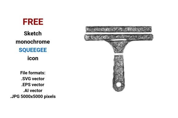 FREE Sketch Squeegee Icon