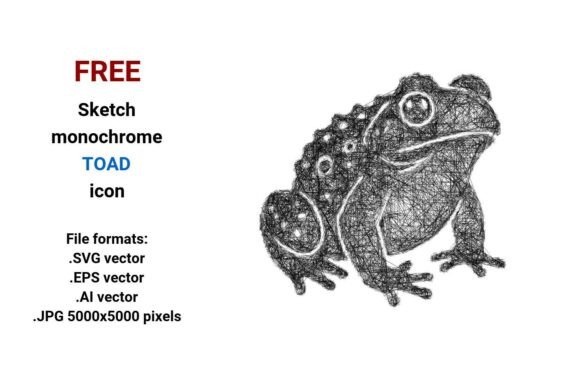 FREE Sketch Toad Icon: A Versatile Design Element for Modern Interfaces