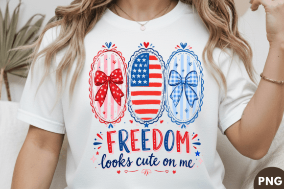 Freedom Looks Cute T-shirt Design