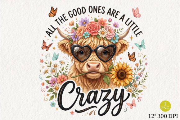 Funny Crazy Highland Cow Sarcastic PNG: A Versatile Digital Asset for Creative Projects