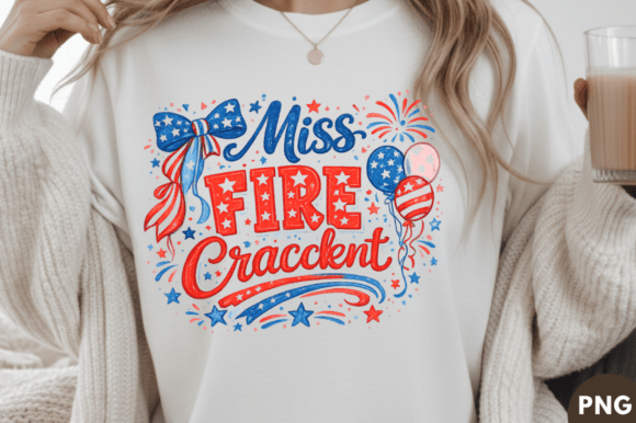 Miss Firecracker PNG T-shirt Design: A Versatile Tool for Creative Expression