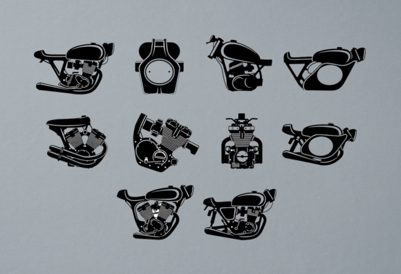 Motorcycle Engine Clipart Vector: A Creative Tool for Designers and Makers