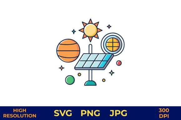 Off Grid Solar Energy System Vector