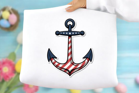 Patriotic Anchor PNG