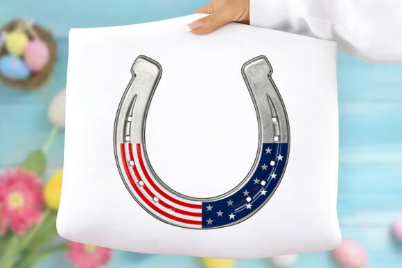 Patriotic Horseshoe PNG: A Versatile, High-Quality Design for Celebrating American Pride