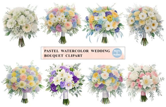 The Rise of Watercolor Wedding Bouquet Clipart in Modern Design
